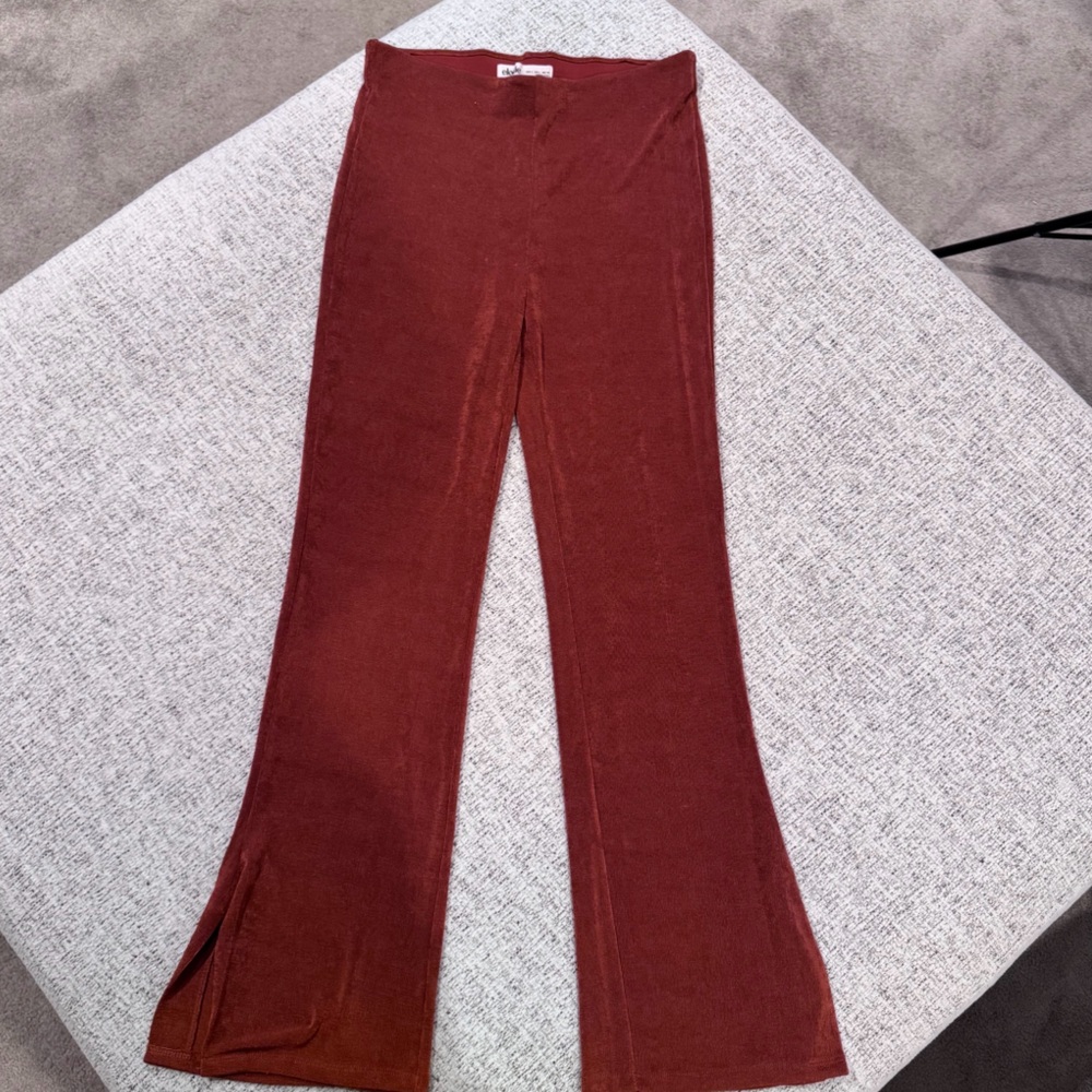 Elodie Rust Flare Pants
